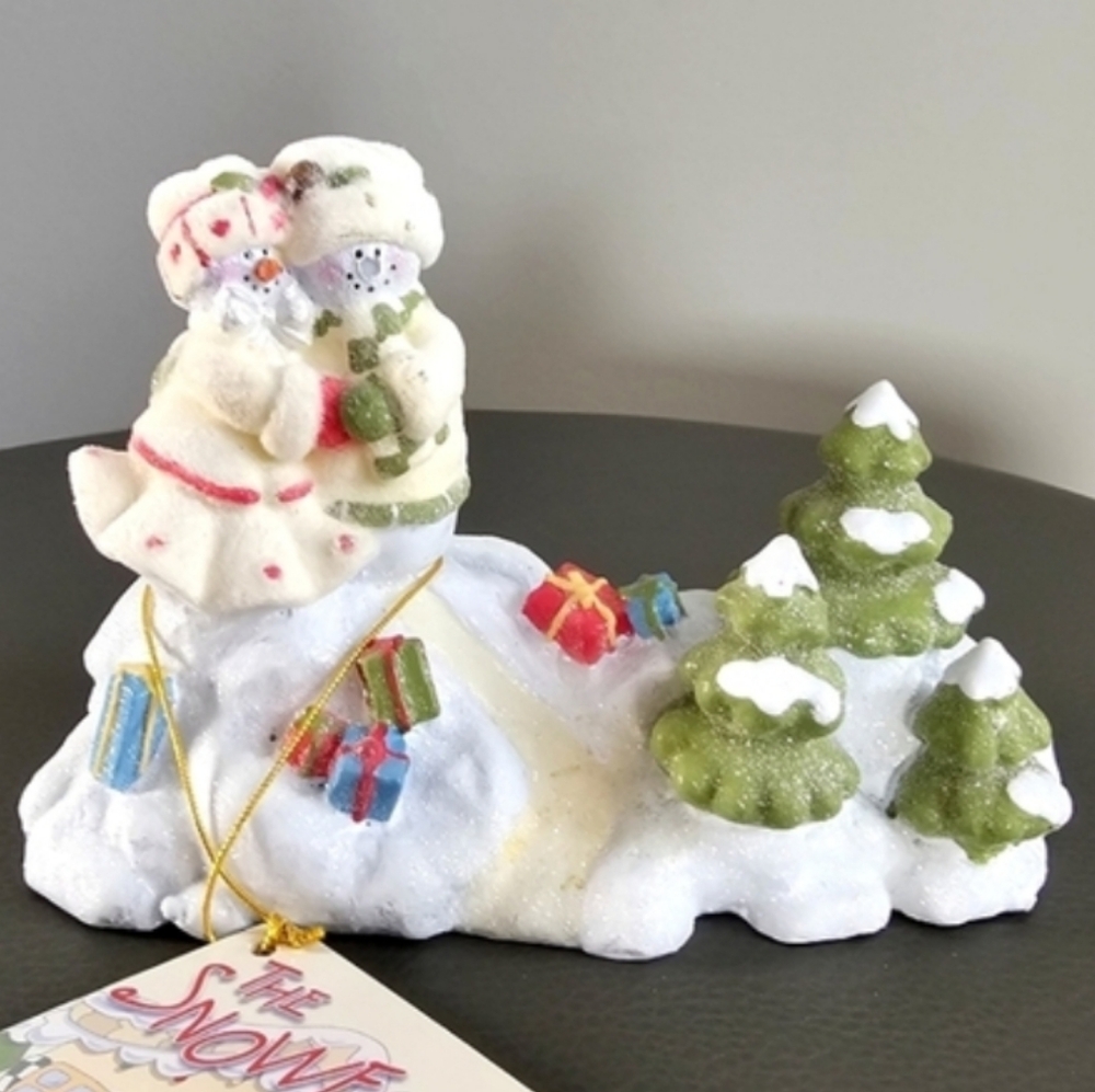Gund Family Photo Holder Gotta Getta Gund The Snowfalls Ceramic NEW